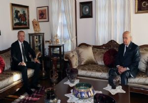 Erdoğan dan Bahçeli ye Evinde Ziyaret